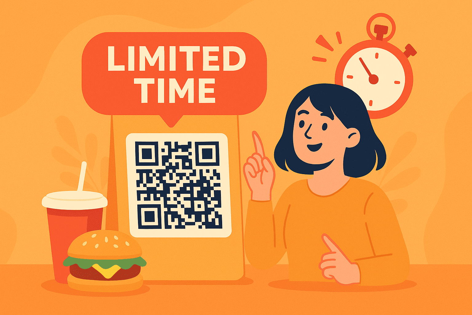 Tạo Mã QR "Giới Hạn Thời Gian": Kích Hoạt Nhu Cầu Mua Hàng Khẩn Cấp (Flash Sale F&B)