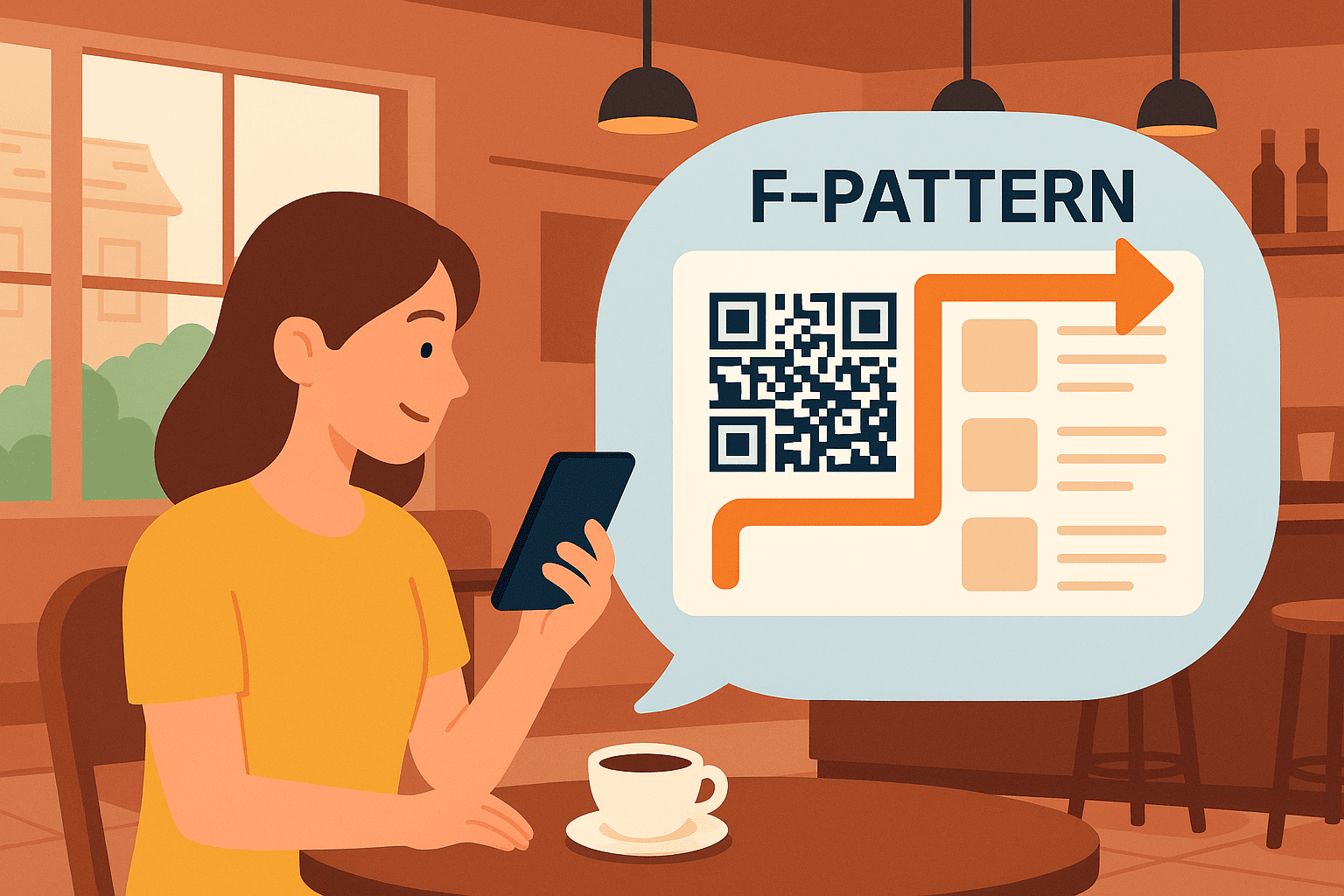 Nguyên Tắc F-Pattern: Sắp Xếp Menu QR Code Thế Nào Để Khách Hàng Order Nhiều Hơn ?