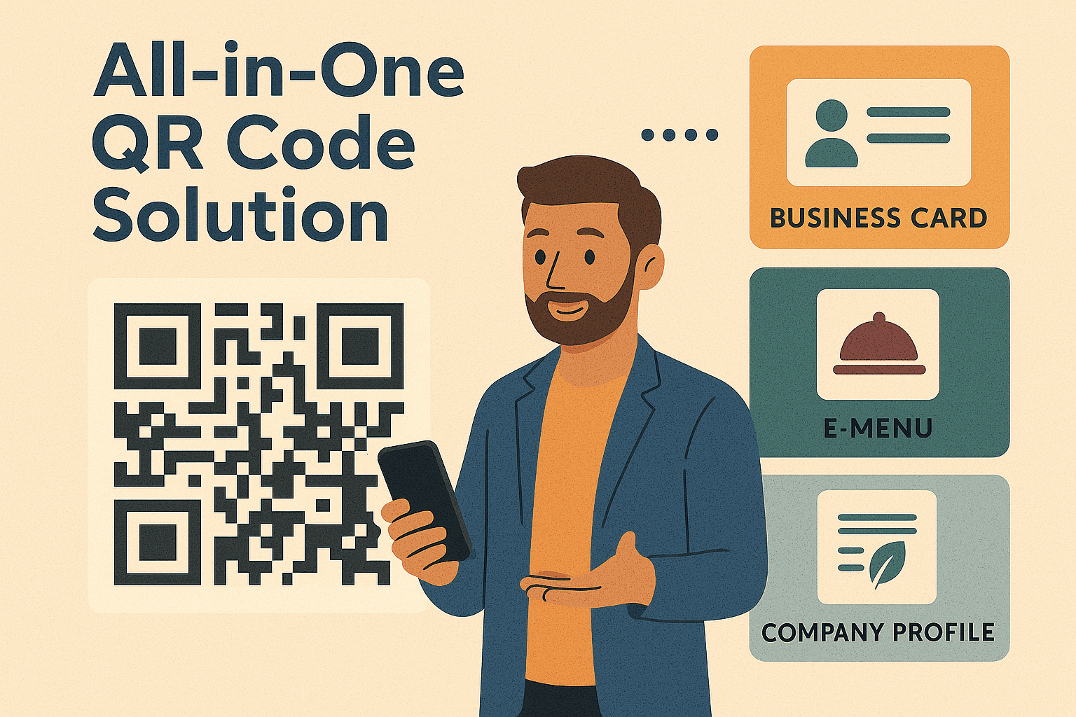 "Universal QR Code" – How a Single QR Code Can Replace Business Cards, E-Menus, and Company Profiles