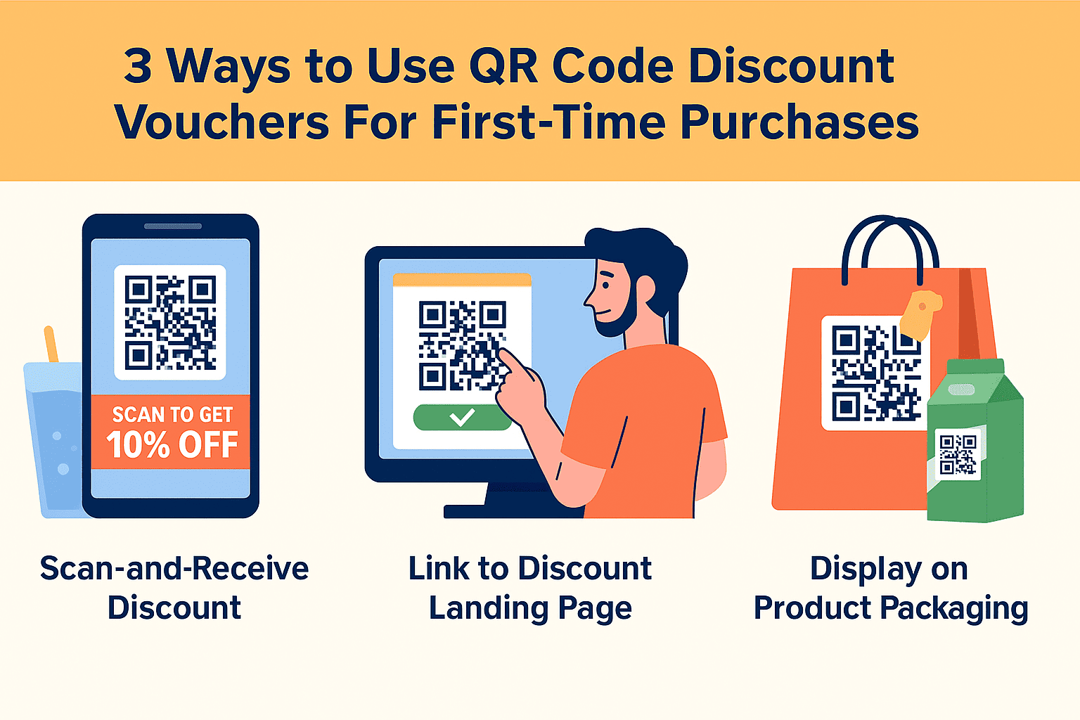 Kỹ Thuật Marketing: 3 Cách Sử Dụng Mã Giảm Giá QR Code Để Kích Thích Mua Hàng Lần Đầu